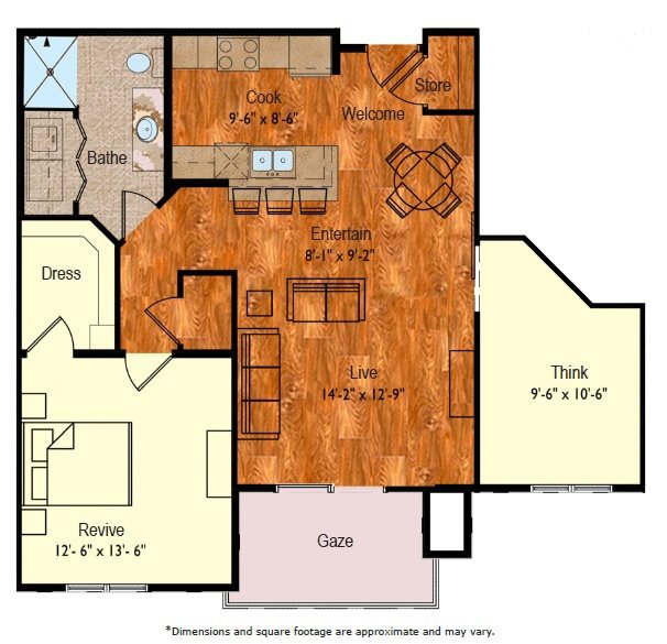 1 bedroom